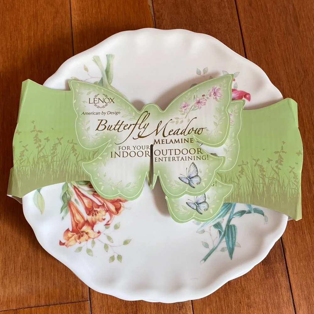 Lenox Butterfly Meadow 4-Piece Accent Plates Set - Picture 2 of 6